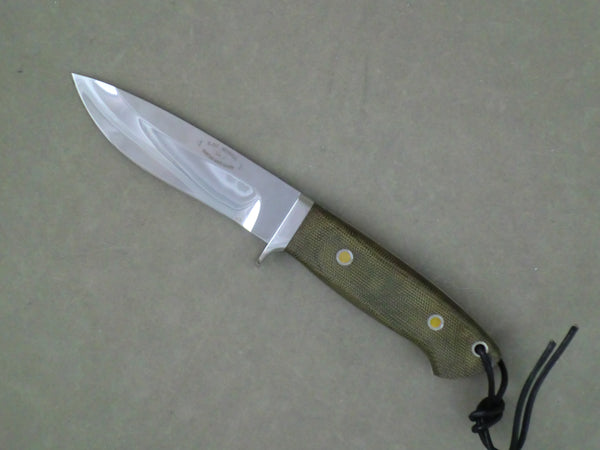 Loveless Style Drop Point Hunter (Böhler 440C, Olive)