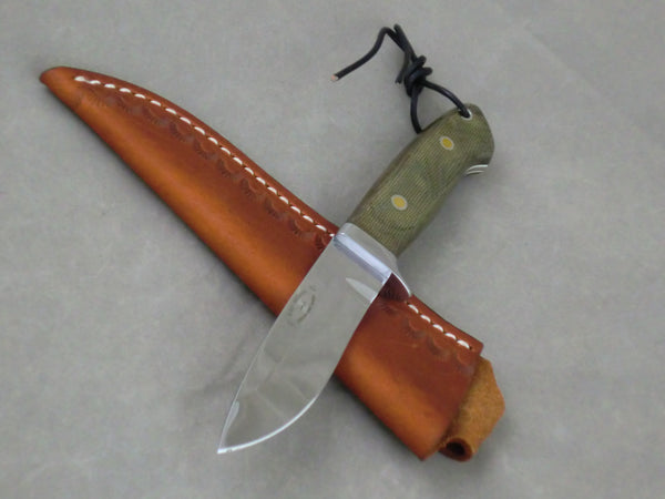 Loveless Style Drop Point Hunter (Böhler 440C, Olive)