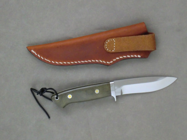 Loveless Style Drop Point Hunter (Böhler 440C, Olive)
