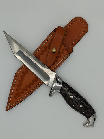 PEW Heavy Tanto (Böhler Uddeholm D-2 Tool Steel, Wenge Wood)